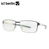ic!berlin 送德国1.67镜片 进口眼镜框 无螺丝无焊接薄纸钢金属眼镜架Dr Kauermann marine-blue/pearl