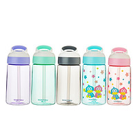日本 MORITOKU500ML小鸭印刷粉色手提运动吸管杯 运动水杯 多色可选 *6件
