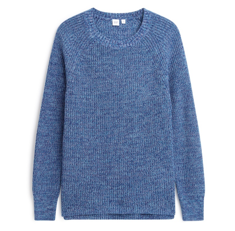 Gap 495788 女士圆领长袖套头毛衣