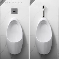 科勒旗下卡丽家用小便斗挂墙式男用小便器池感应器冲水阀儿童尿斗