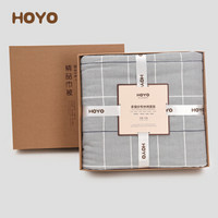 HOYO 毛毯 日本进口 A类纯棉多层纱布盖毯毛巾被空调毯  灰色   索菲格系列 150*200cm