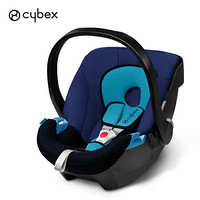 cybex德国婴儿提篮Aton安全座椅 0-18个月 反向安装可搭配推车安全带固定 月光蓝