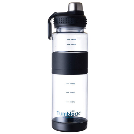 Glasslock Ttritan运动水杯大容量水壶男女便携健身房夏天塑料杯子学生耐高温 930ml/黑色 TPL930