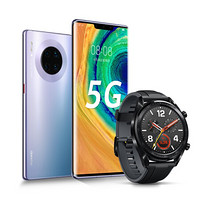 华为 HUAWEI Mate 30 Pro 5G 8GB+256GB星河银&WATCH GT运动版 黑色优惠套装