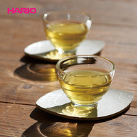 HARIO日本原装进口玻璃杯加厚耐热玻璃杯咖啡杯茶杯水杯  2只装