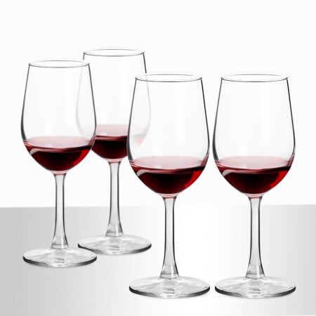 拜杰（Baijie）【四只装】红酒杯高脚杯葡萄酒杯玻璃酒杯320mlHJ-05