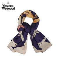 VIVIENNE WESTWOOD薇薇安威斯特伍德西太后莫代尔围巾丝巾披肩围脖 礼品送礼 紫色
