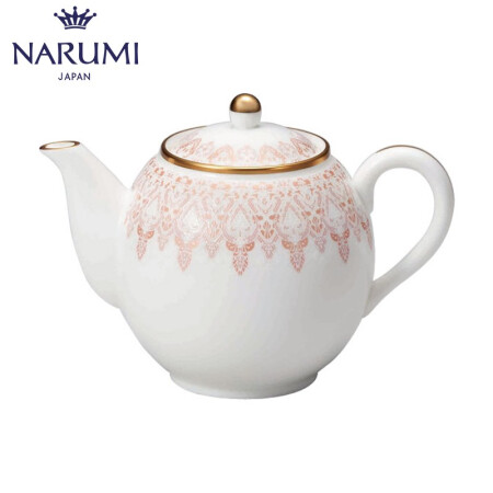 日本NARUMI/鸣海AURORA迷你茶/咖啡壶330cc骨瓷52251-4515