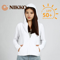 日高（NIKKO）户外防晒衣女夏季新款 超薄透气速干皮肤衣防紫外线外套 白色 M