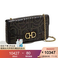 Ferragamo菲拉格慕女包单肩包Gancini图案金属肩带设计22D751 716448