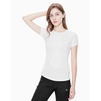 CK PERFORMANCE   女士Logo运动休闲圆领短袖T恤 4WF9K191 100-白色 L