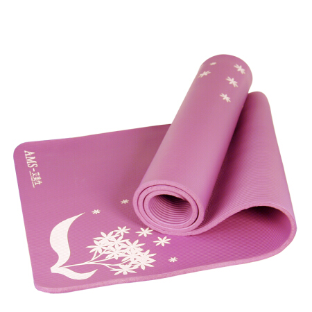 艾美仕（AiMeiShi） 10mm瑜伽垫加厚加宽加长瑜珈垫防滑瑜伽毯运动健身瑜伽垫子午睡垫 惠心兰香粉色