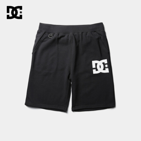 DCSHOECOUSA男士黑色夏季新款运动舒适字母棉短裤5128J805-KVJ0 黑色KVJ0 XL
