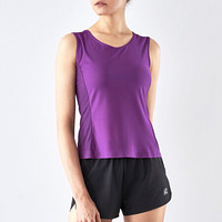 LP 透气女子运动背心 健身跑步反光修身背心 干爽舒适 LTF2201O 紫色 S