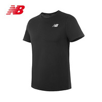 New Balance NB官方2020新款男款AMT01070短袖运动T恤 BK AMT01070 M