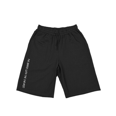 PONY针织短裤波尼男运动裤夏季新品运动休闲时尚透气系带短裤92M2ST02 黑色 XL