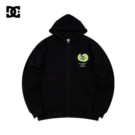 DC SHOES 20新款印花连帽开衫运动卫衣外套男 GDYSF20102 黑色-KVJ0 L