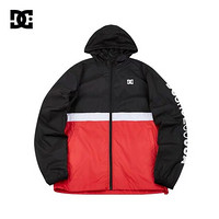 DCSHOES 2020春季新款男子撞色连帽休闲运动薄外套 EDYJK03242 黑红夹色-RQR0 S