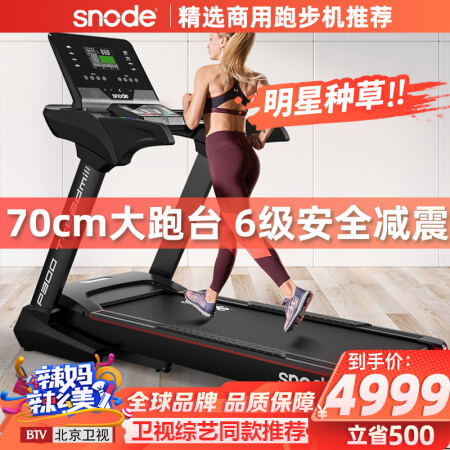 Snode 斯诺德 跑步机家用智能电动折叠室内健身器材 P300  A款