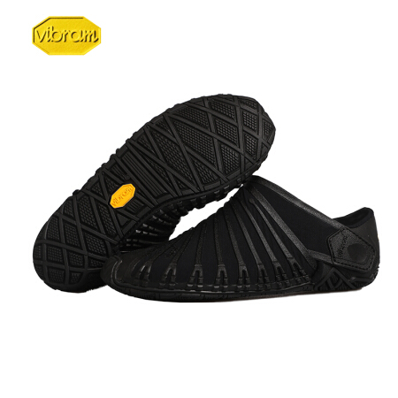 Vibram Furoshiki 20年新款男童女童时尚经典便携居家儿童包裹鞋旅行运动耐磨透气休闲鞋 黑色/20KAD01 28.5