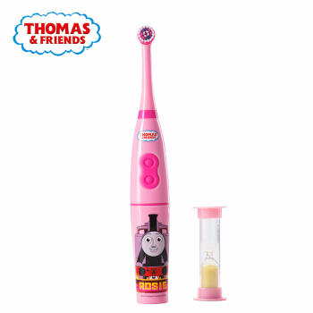 托马斯和朋友(THOMAS&FRIENDS) 儿童电动牙刷 小孩家用旋转式软毛电动牙刷 3-12岁用 TC208粉色