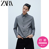 ZARA新款 男装 易熨烫斜纹纹理夹克外套 08288370802