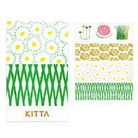 日本锦宫(King Jim)手账和纸胶带贴纸彩色胶条 花朵KITL003