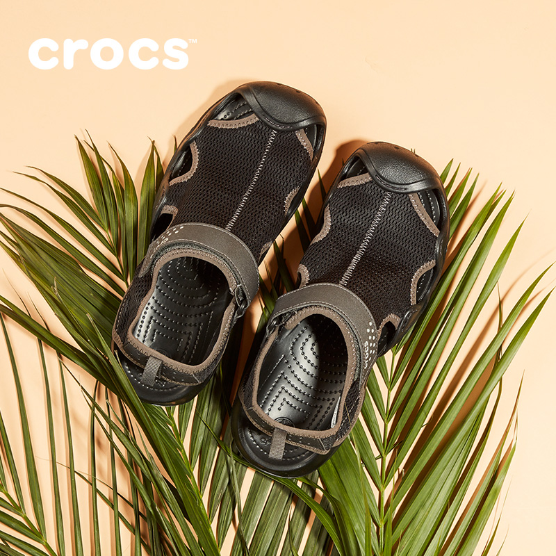Crocs凉鞋 男 激浪透气网布涉水鞋运动防滑休闲卡骆驰便鞋|203967