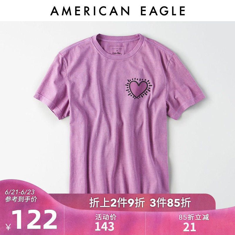 AEO KEITH HARING联名款男女同款短袖T恤AmericanEagle 0164_4262