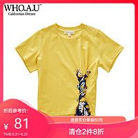 WHOAU夏季新款女式短袖T恤WHRA72655U