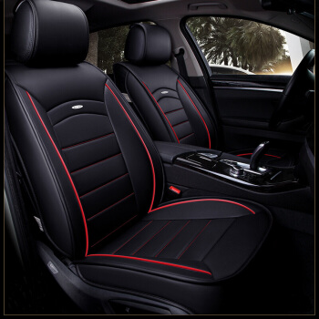 布雷什(BOLISH)五座四季通用汽车坐垫全包围皮革汽车座垫座椅垫车内饰品全皮革标准款神秘黑