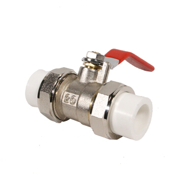 信业 重型PPR球阀 黄铜热熔双活接铜球阀 开关阀门 DN50