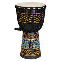 MIDWAY 美德威 非洲鼓MFD-S10 10寸雕刻实木非洲鼓 初学入门山羊皮手鼓