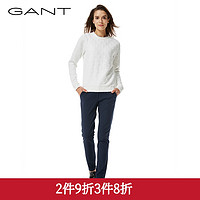GANT/甘特女士春新Tech Prep瘦版直筒长裤休闲裤通勤4150032 34 410-蓝色