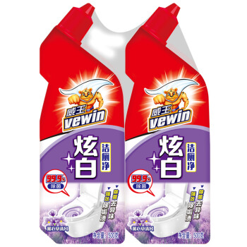 vewin 威王 洁厕液炫白洁厕灵马桶清洁剂厕所去味除菌500g*2瓶