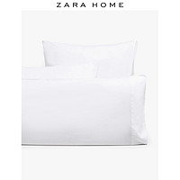Zara Home欧式针织棉质成人家居枕头套 2只装40013091250 60cmx60cm 白色