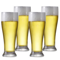 青苹果 玻璃啤酒杯扎啤杯饮料杯水杯415ml 4只装ES4101/L4