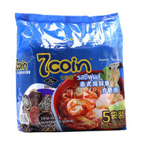 泰国进口 7coin（七咔呢） 方便面 海鲜口味 70g*5包 五连包