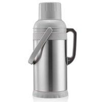 悠佳 鼎盛系列 3.2L不锈钢玻璃内胆保温瓶热水瓶 暖壶 开水瓶 保温壶 大容量 灰色ZS-9800S-H