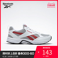 Reebok锐步男女跑步鞋RUNPHEEHAN 5.0情侣款低帮网面运动鞋FV4293 34.5 FV4293-白色/灰色