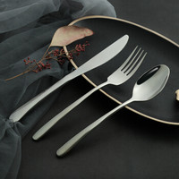 阳光飞歌 304不锈钢西餐刀叉勺套装 优雅系列高端勺子叉子餐刀西餐具三件套