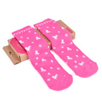 m-cro 迈古 瑞士m-cro迈古儿童轮滑运动袜子男女加厚轮滑袜 粉色 L码