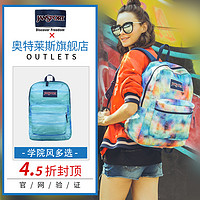 JANSPORT 杰斯伯 中心款印花双肩包