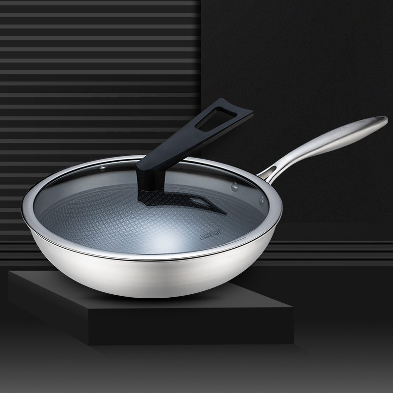 LINKFAIR 凌丰 LFDCG-OL332DC 不锈钢炒锅 32cm