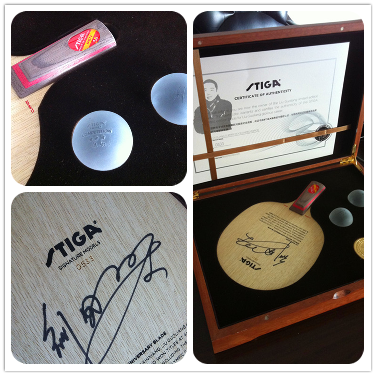 STIGA 斯帝卡 CL黄标 刘国梁亲笔签名 礼盒套装