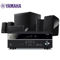 雅马哈（Yamaha）RX-V385+NS-P41 音响 音箱 卫星式家庭影院5.1声道 AV功放音箱七件套装