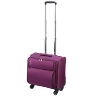 MILADA 米拉达 防泼水拉杆箱男女商务公文电脑旅行箱行李箱子 万向轮耐磨登机箱ML6039 18英寸紫色