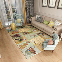現代簡約地毯北歐美式鄉村地毯客廳茶幾地毯臥室滿鋪床邊地毯地墊_JG-03A,120*160CM *3件
