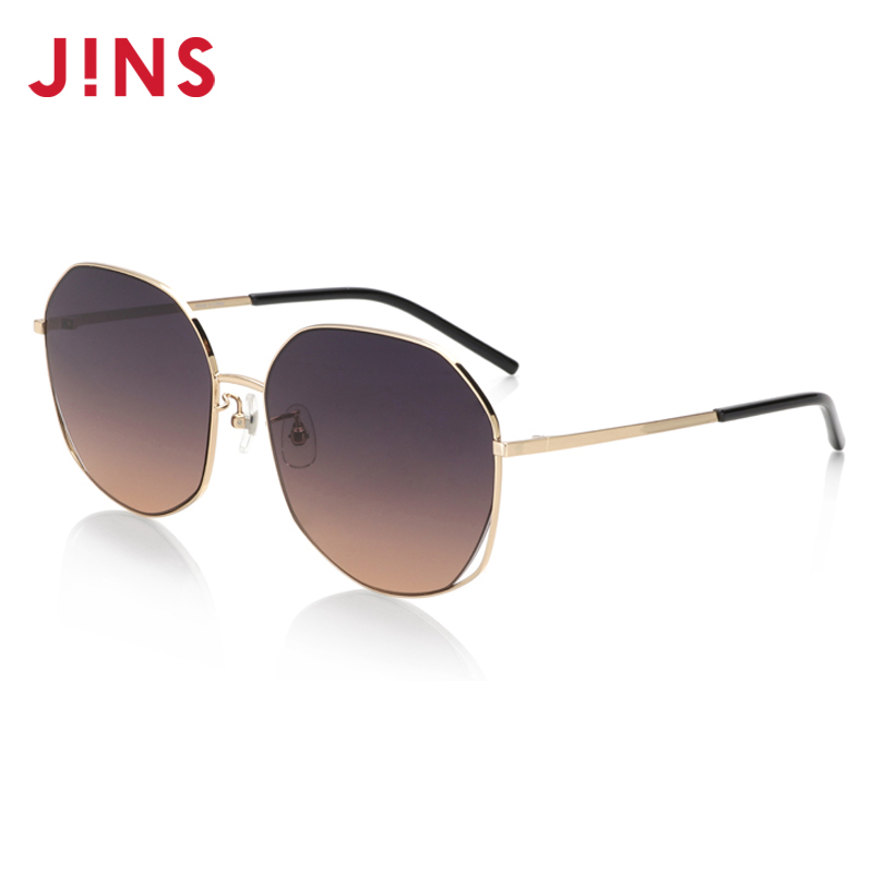 JINS睛姿太阳镜时尚个性金属大框渐变色镜片防紫外线UMN20S070