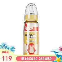 啾啾（CHUCHU） 日本进口婴儿奶瓶新生儿标准口径PPSU奶瓶配硅胶仿真乳头奶嘴套装240ml 0613